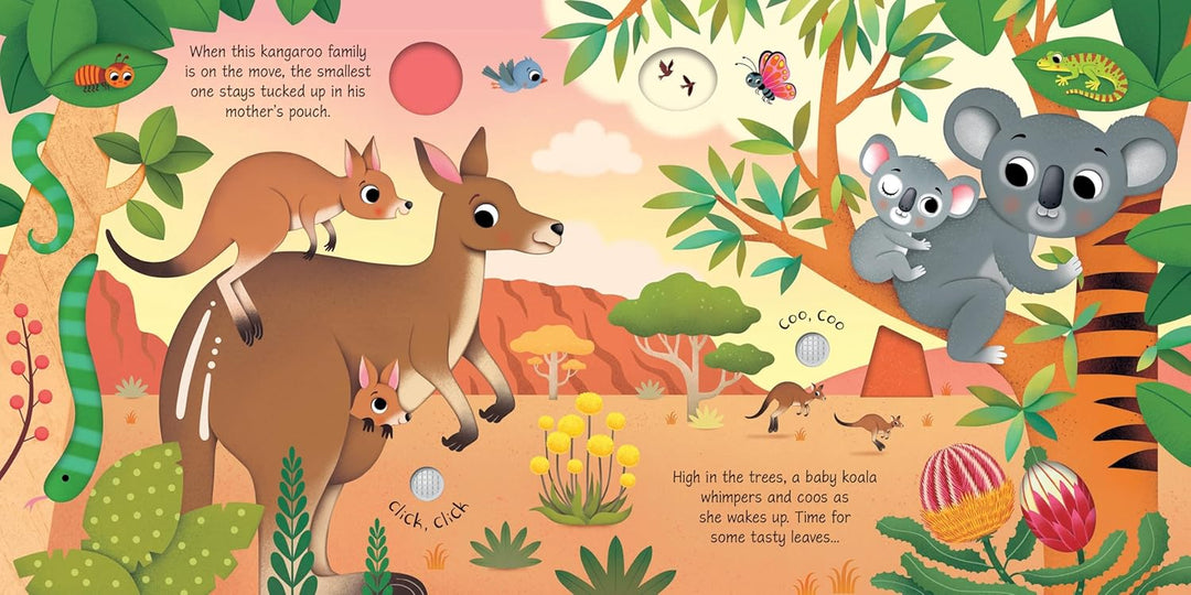 Libro Didáctico Con Sonidos Animales Bebés Para Niños