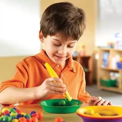 Juego Set 6 Pinza Motricidad Fina Jumbo Para Niños
