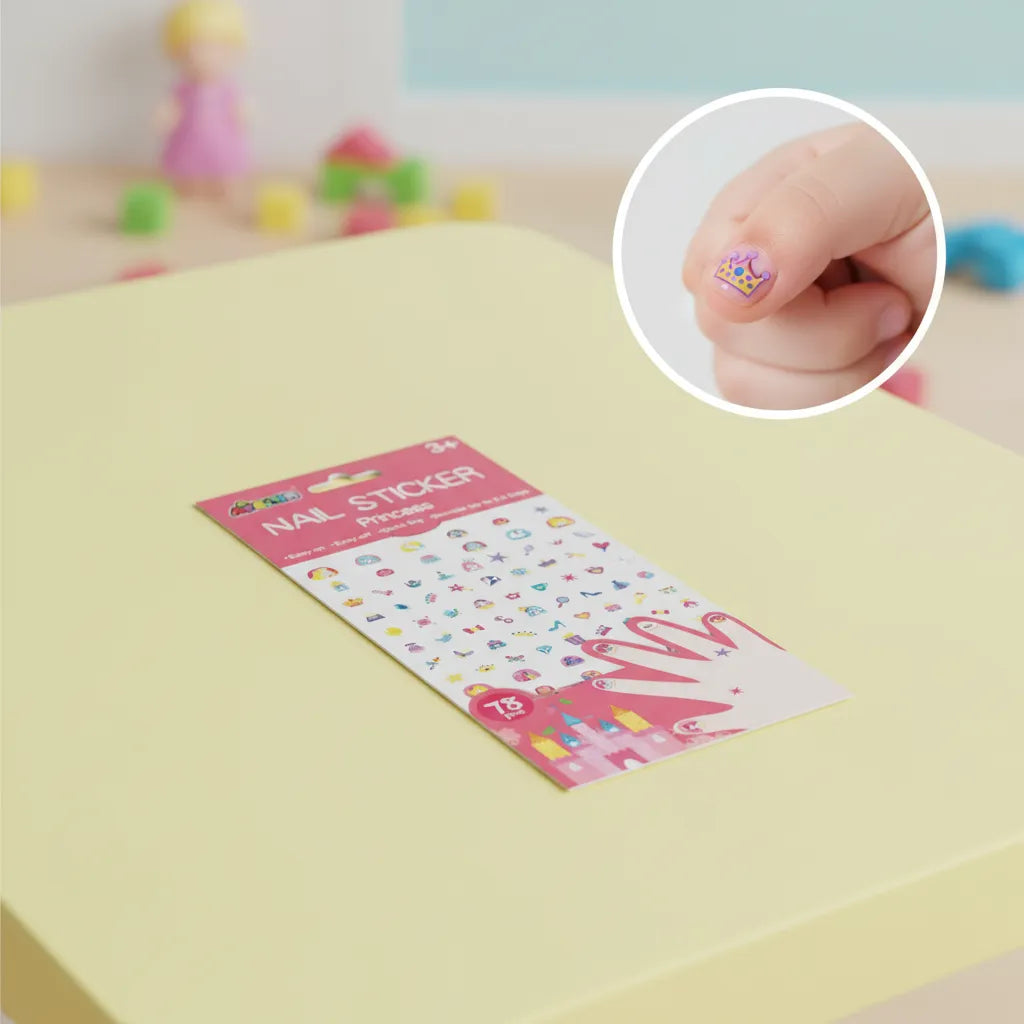 Set De Arte De Stickers Para Uñas Princesas