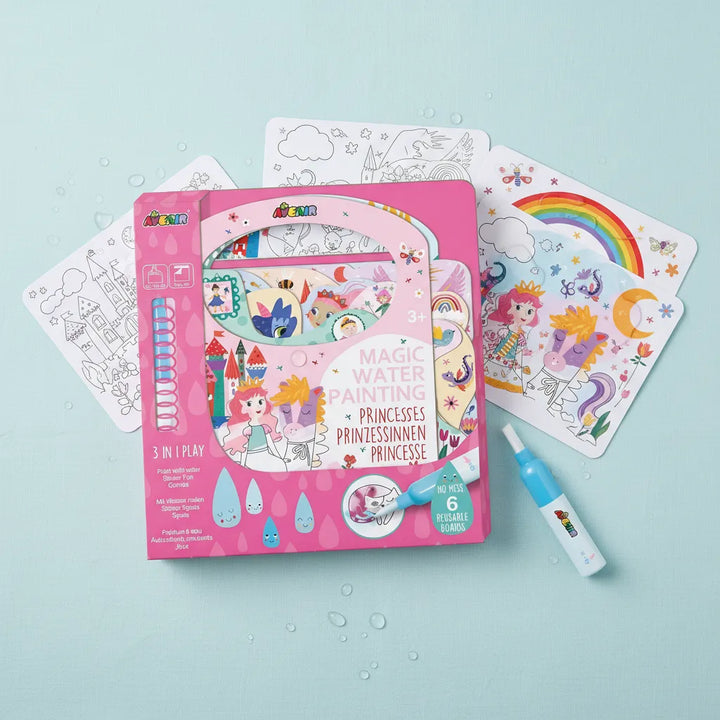 Libro Magico Para Pintar Con Agua Princesas