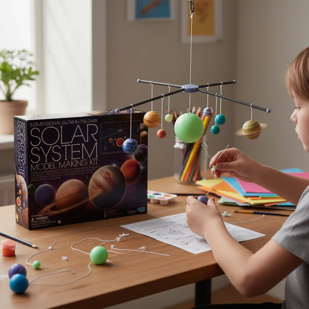Móvil del Sistema Solar LED