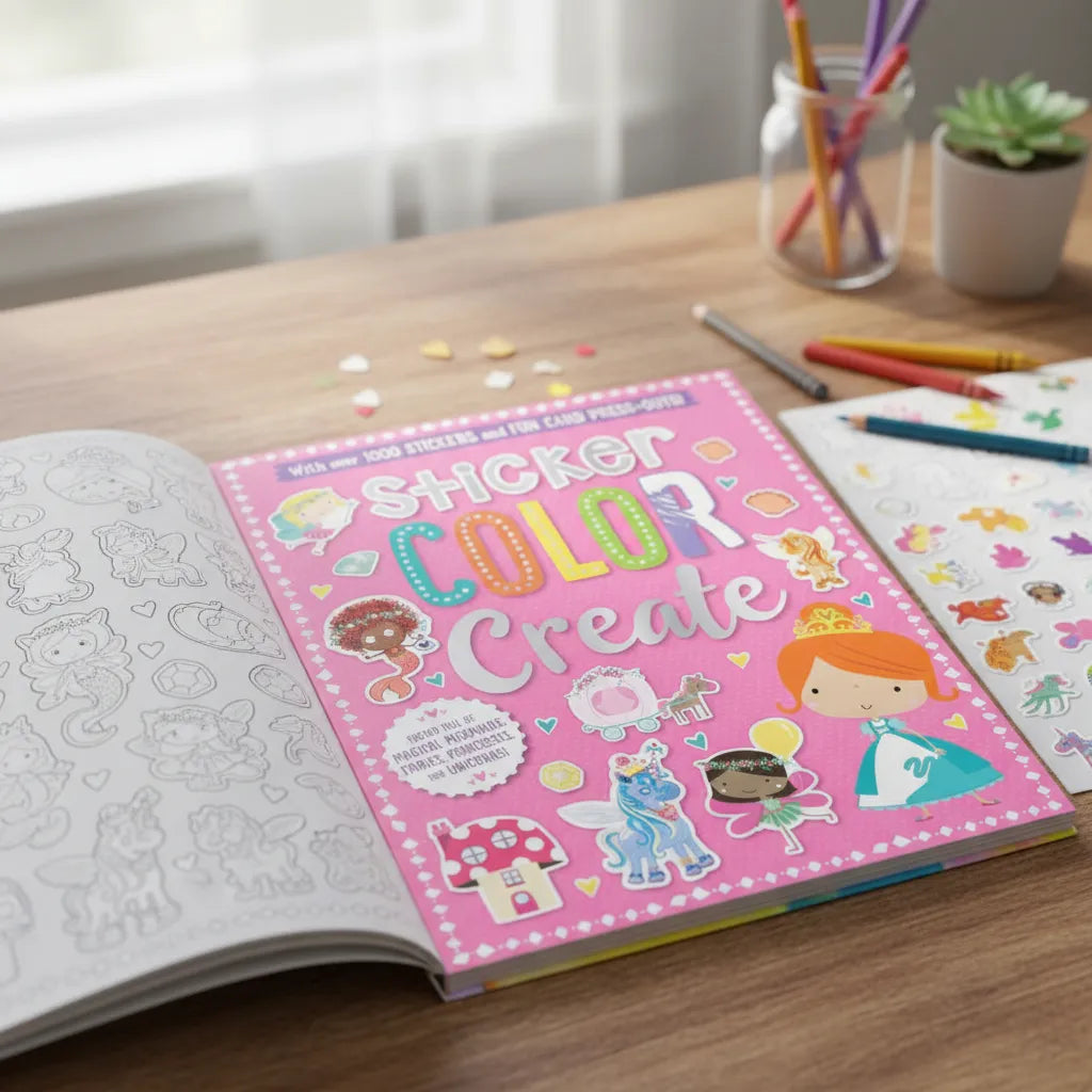 Libro De Actividades Sticker Color Create