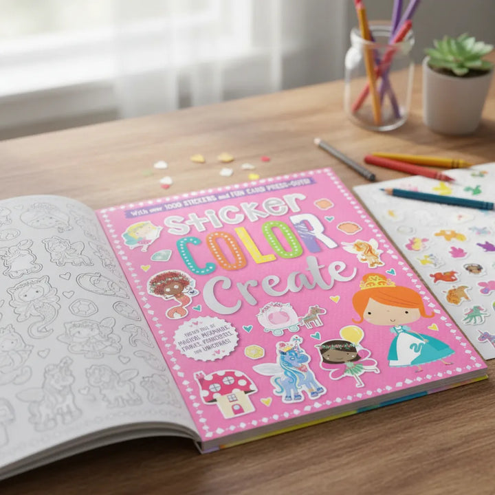 Libro De Actividades Sticker Color Create