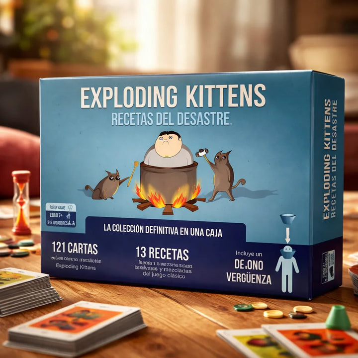 Juego De Mesa Exploding Kittens Recetas Del Desastre