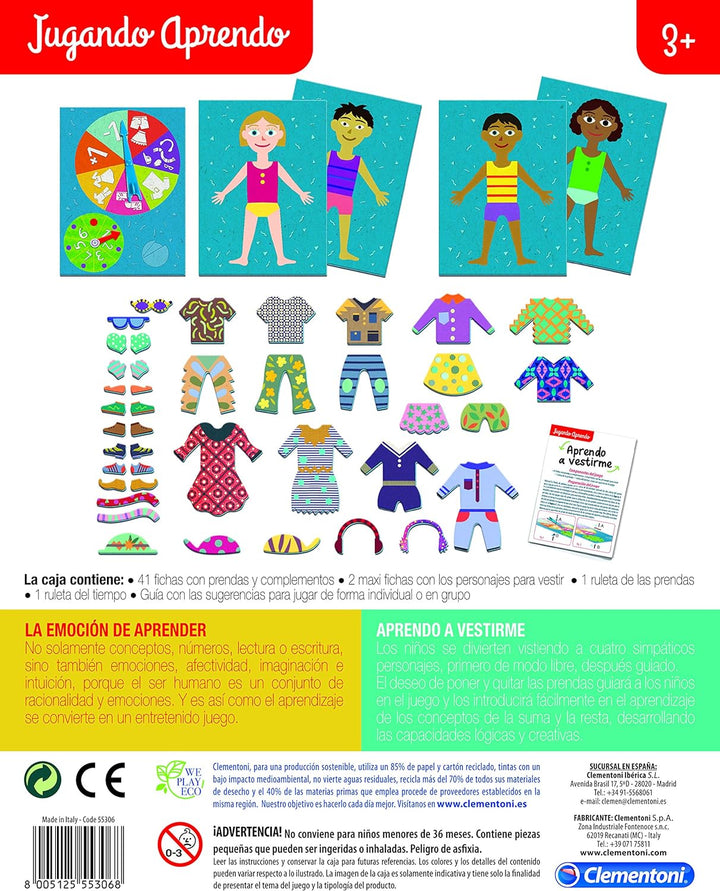 Juego Didáctico Para Niños Aprendo A Vestirme Para Niños