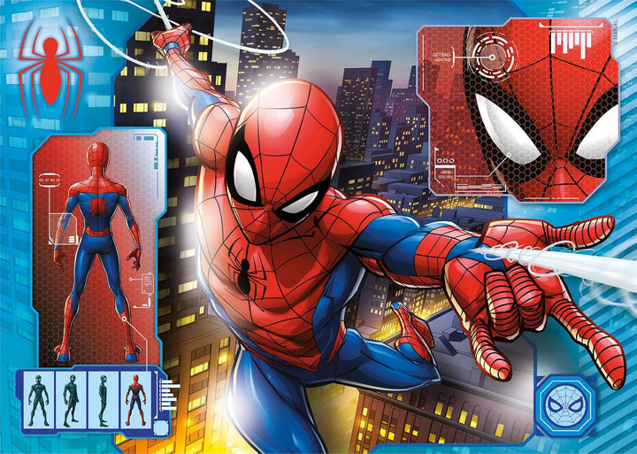 Rompecabezas 2 En 1 Spider-man  Para Niños