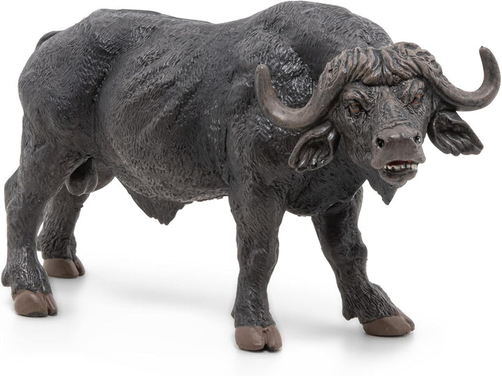Figura Coleccionable Búfalo Pintada A Mano Papo
