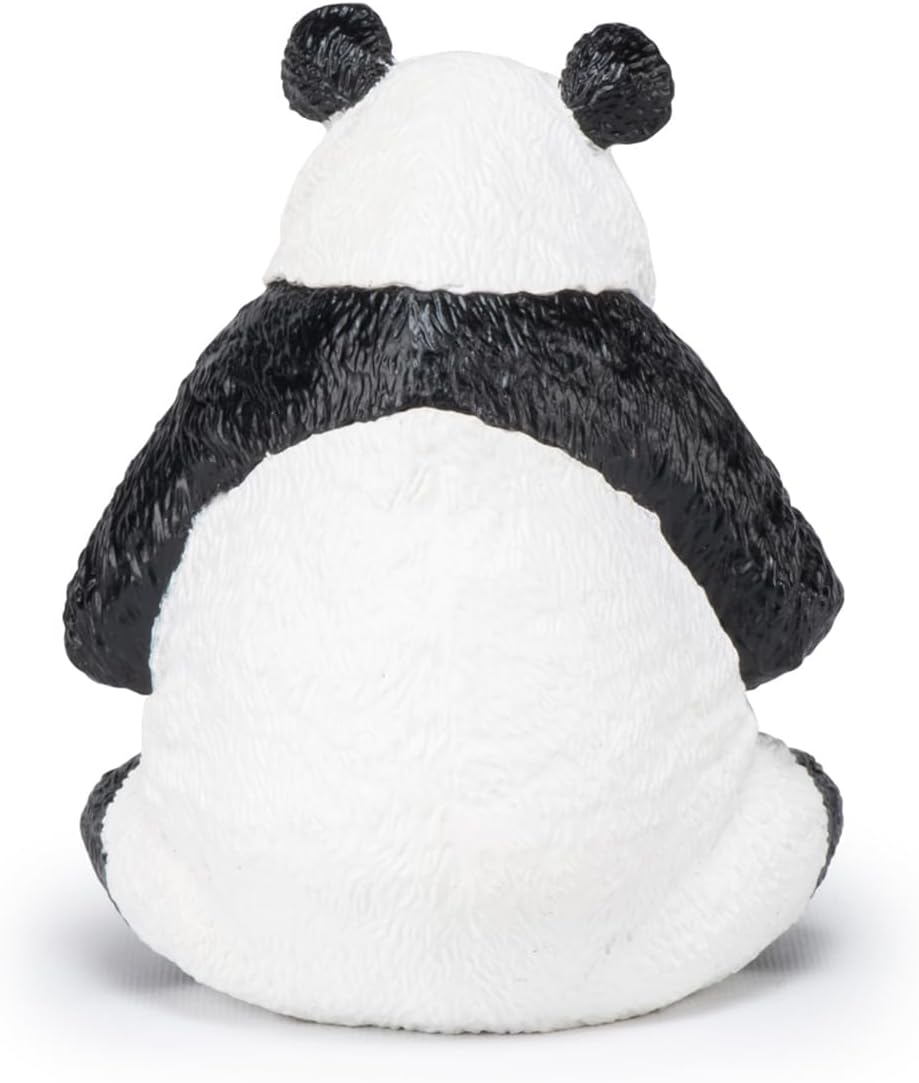 Figura Coleccionable Oso Panda Con Cría Pintado A Mano Papo