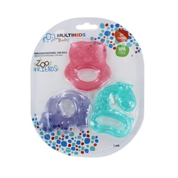 Set De Mordedores Zoo Para Bebé X 3 Niñas