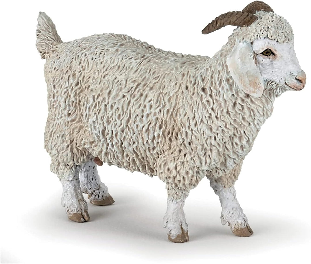 Figura Coleccionable Cabra Cangora Papo Pintado A Mano