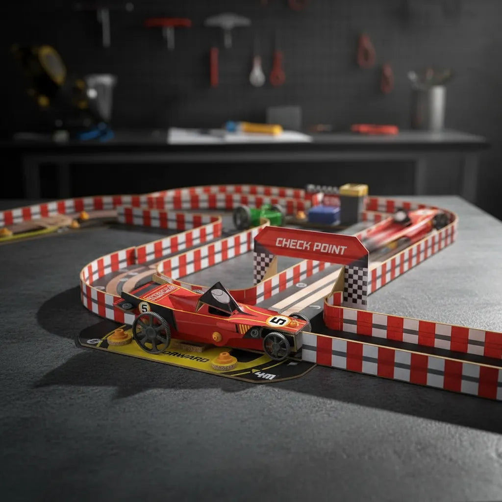 Experimento Circuitos Carro y Pista De Carreras