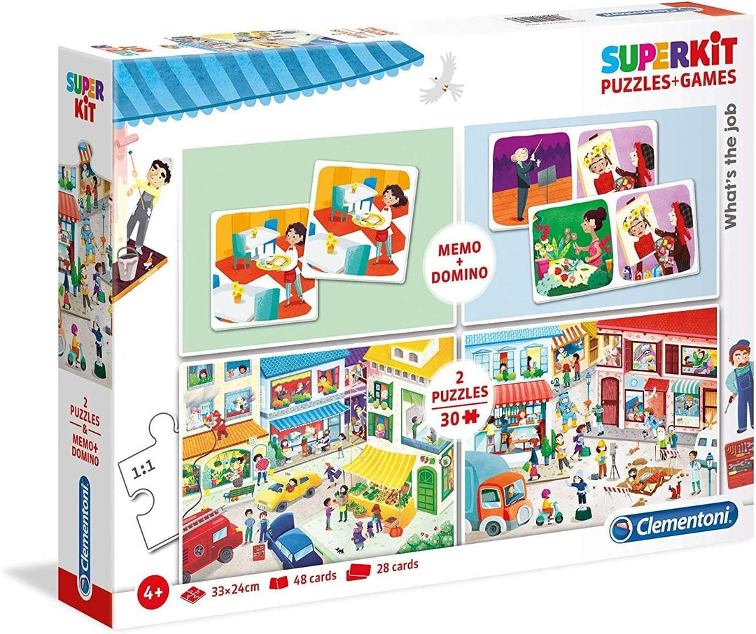 Juego Rompecabezas Y Domino Profesiones 2 En 1 Niños