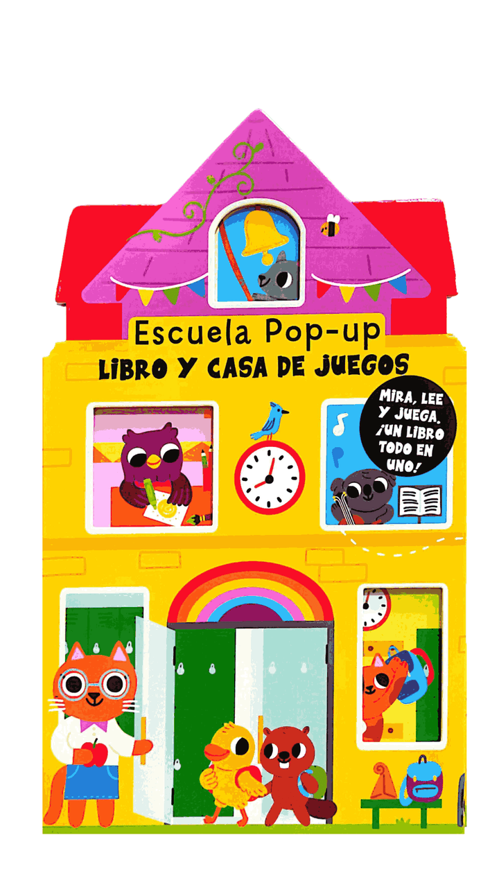Libro Infantil Interactivo Pop up Escuela