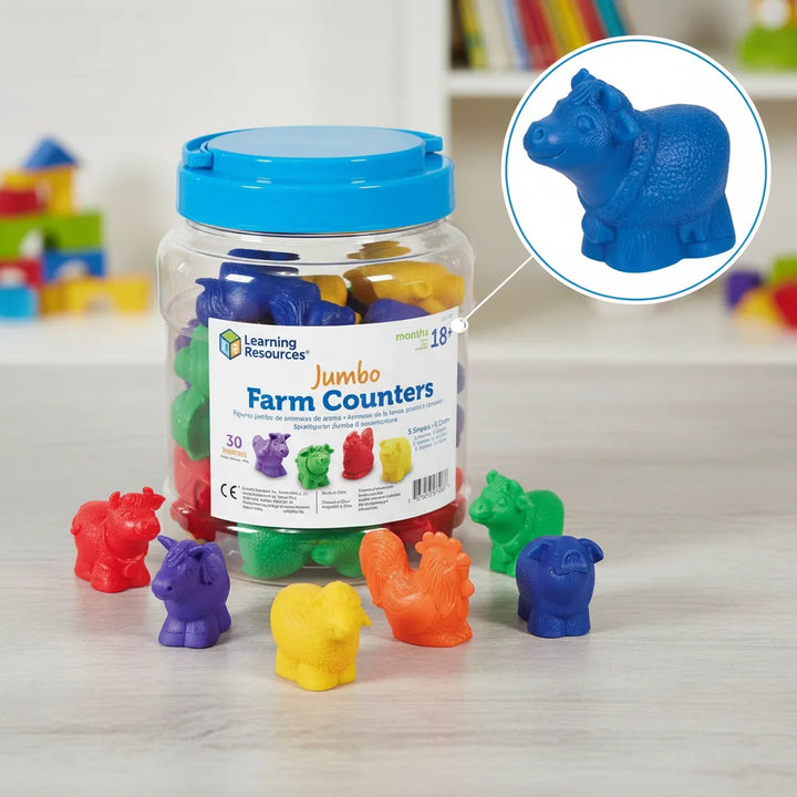 Juego Montessori Animales De La Granja Jumbo