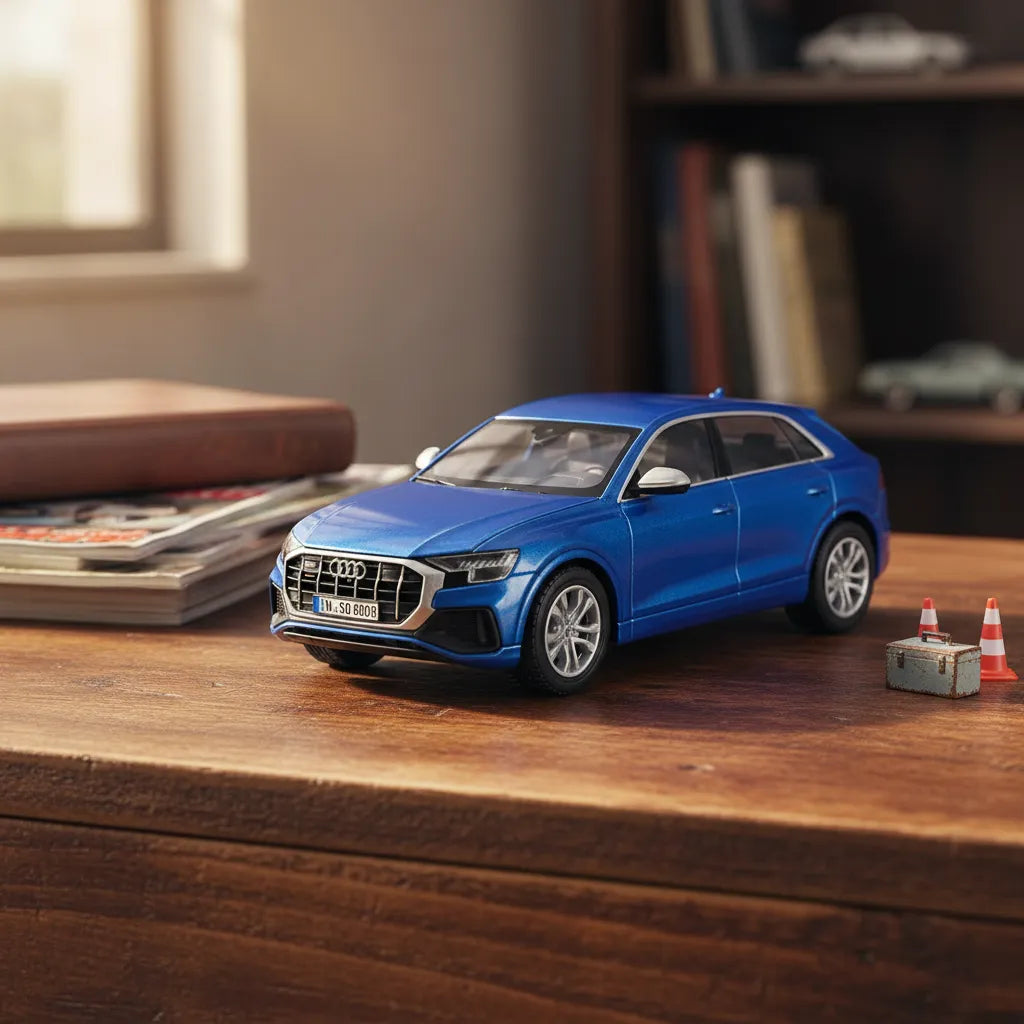 Carro Coleccionable A Escala 1:32 Bburago Audi Sq8 Azul