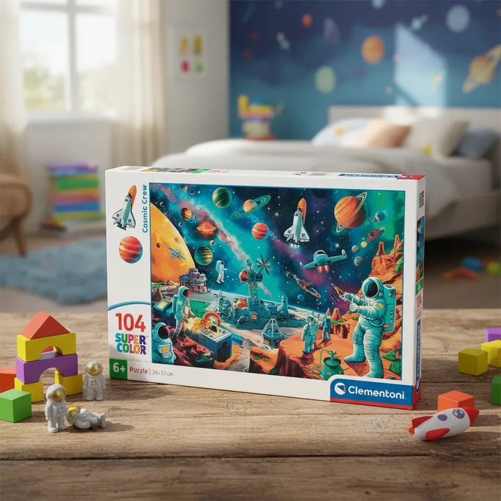 Rompecabezas 104 Piezas Cosmic Crew Clementoni Para Niños