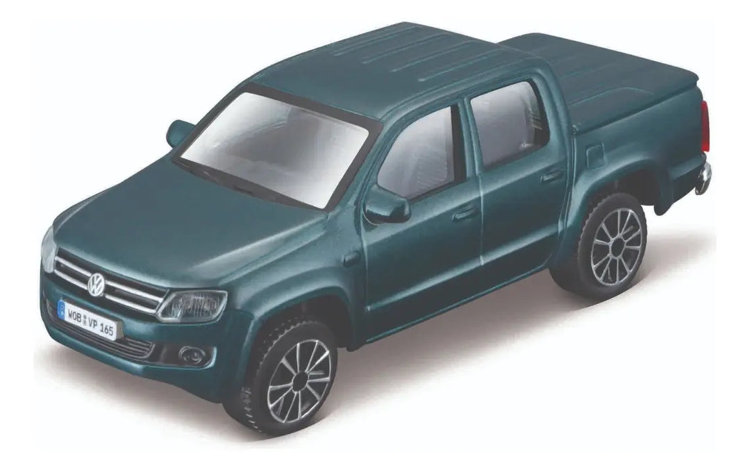 Carro A Escala 1/36 Bburago Vokswagen Amarok Verde