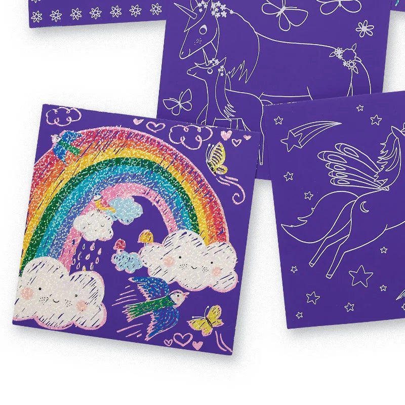 Juego Creativo Sparkle Scratch Art Para Niñas