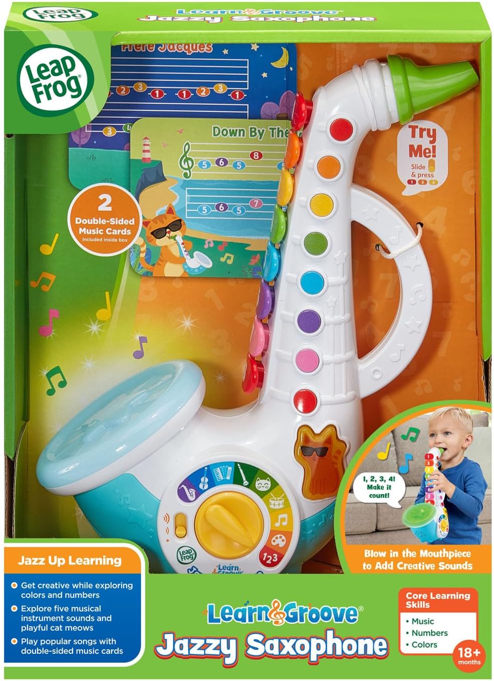 Juguete Saxofón Luces Y Sonidos Para Niños
