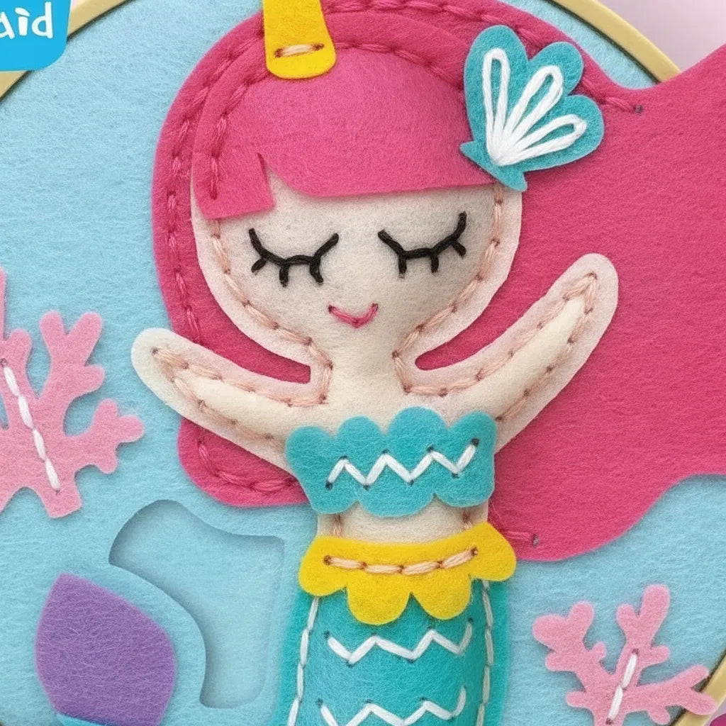 Set De Arte Y Manualidades Bordado Sirena