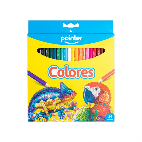 Caja De Colores Lápices 24 Unidades Para Niños