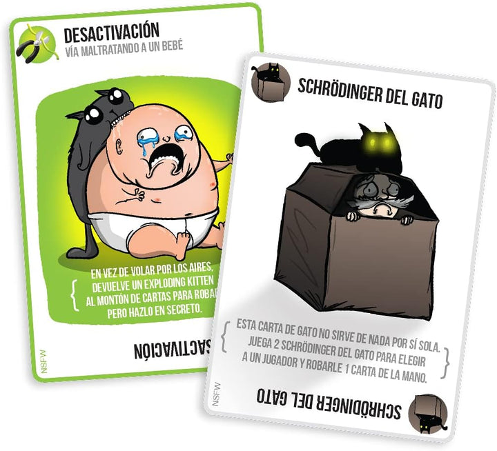 Juego De Mesa Exploding Kittens Nsfw Para Adultos