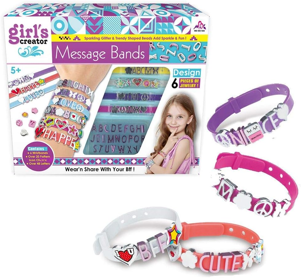 Juguete Set Crea Tu Pulseras Con Letras Para Niñas