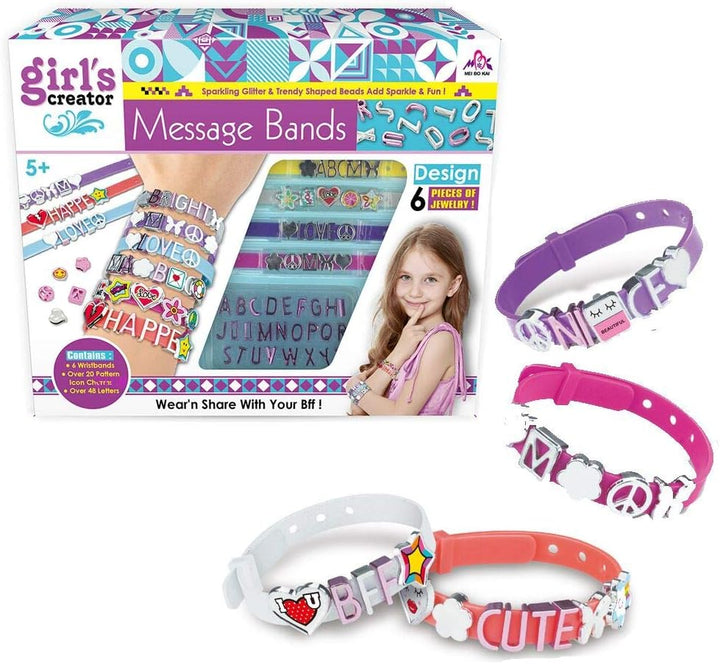 Juguete Set Crea Tu Pulseras Con Letras Para Niñas