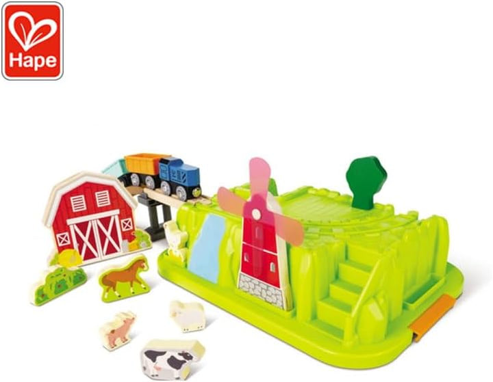 Set Didáctico De Tren De Granja Hape Para Niños