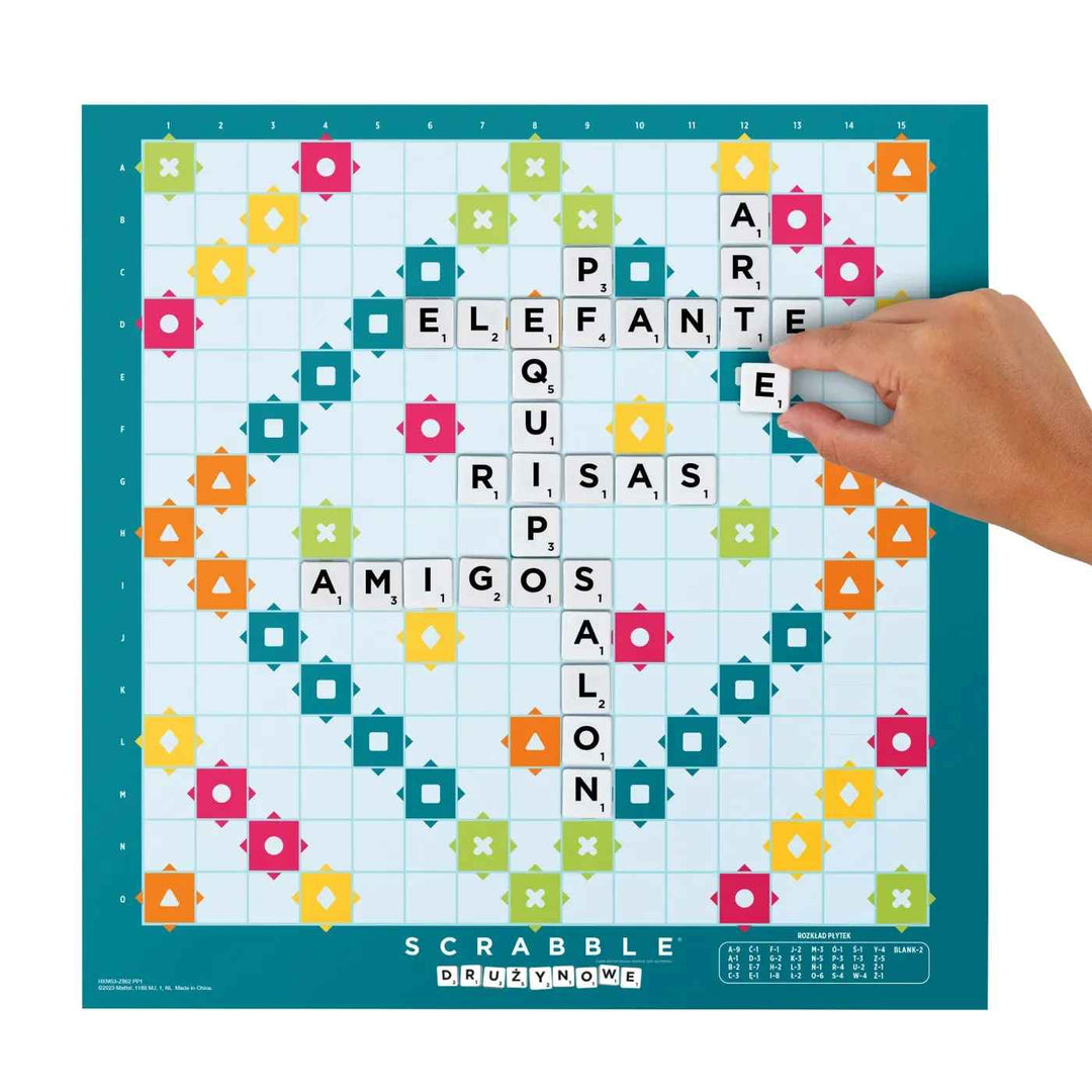 Juego De Mesa Scrabble 2 En 1 Para La Familia