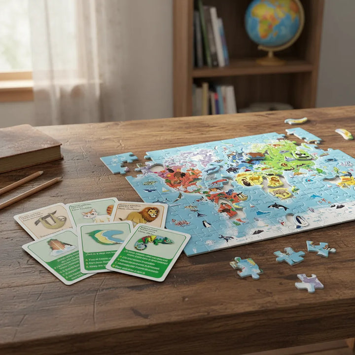 Rompecabezas Y Juego De Mesa Descubre El mundo