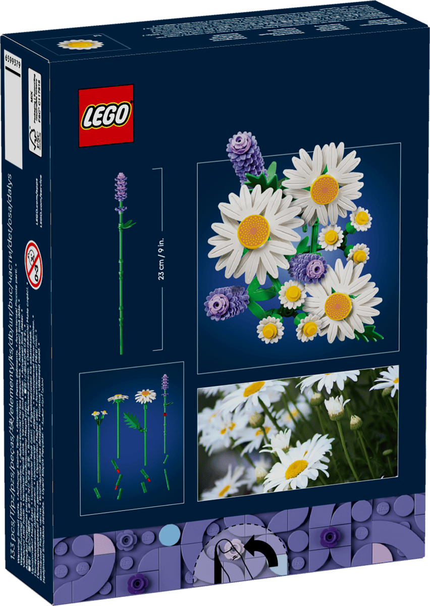 Juego Construcción Lego Original Margaritas 133 Piezas Niños