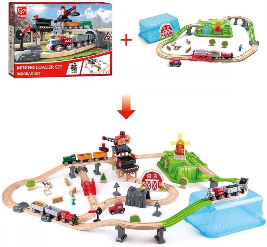 Juego De Construcción Trenes Y Granja Niños