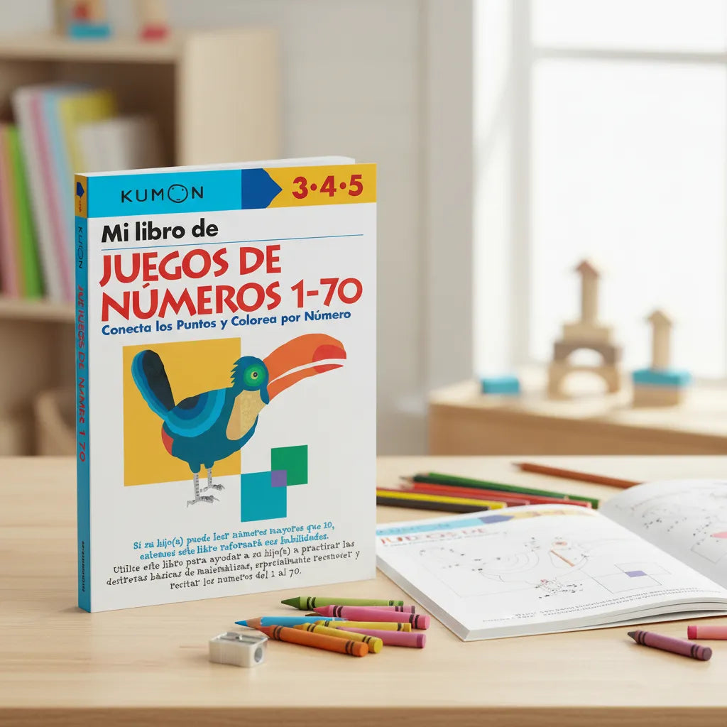 Libro Kumon Mi Libro De Juegos De Números 1-70 Niños