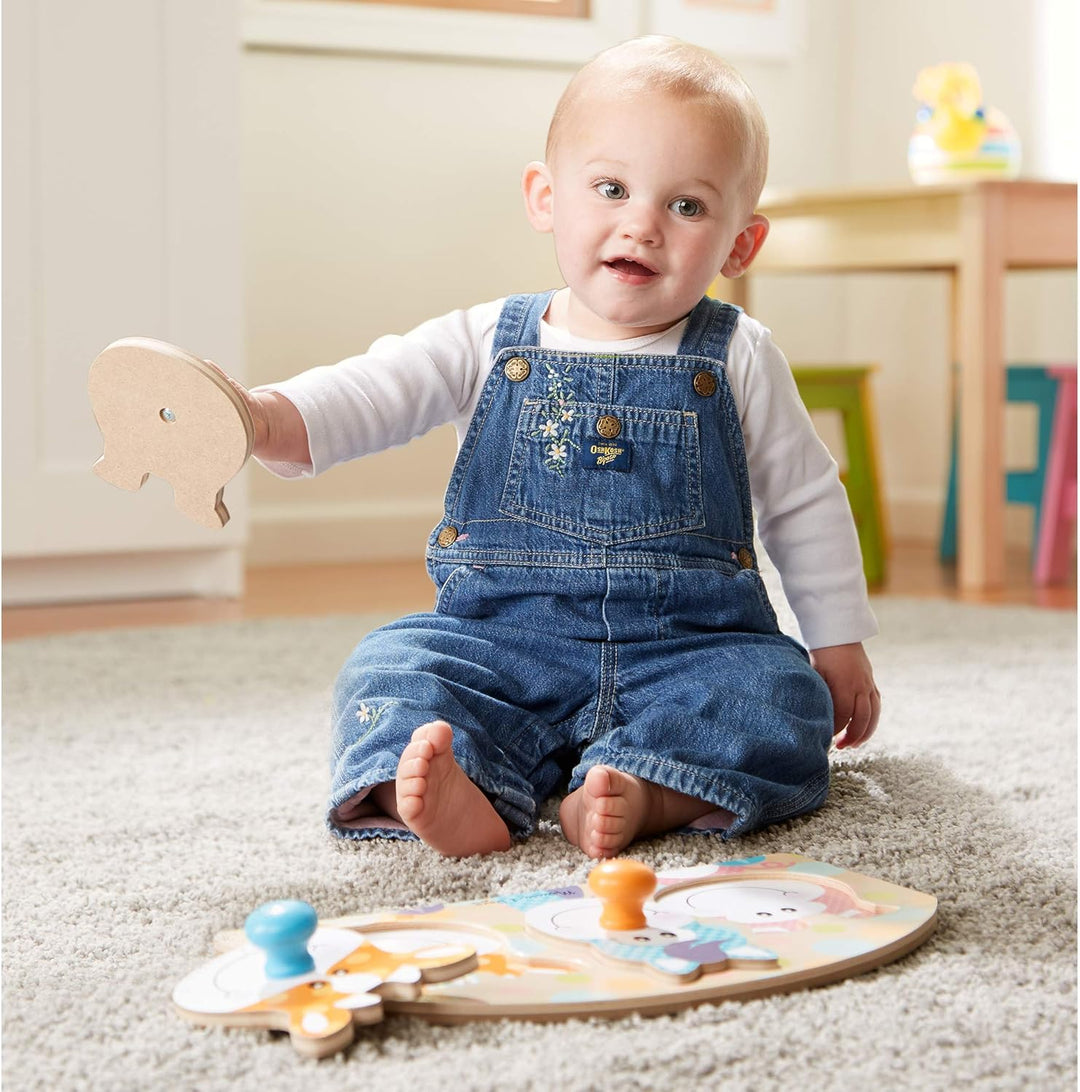 Juguete Didáctico Encajables En Madera Para Bebés