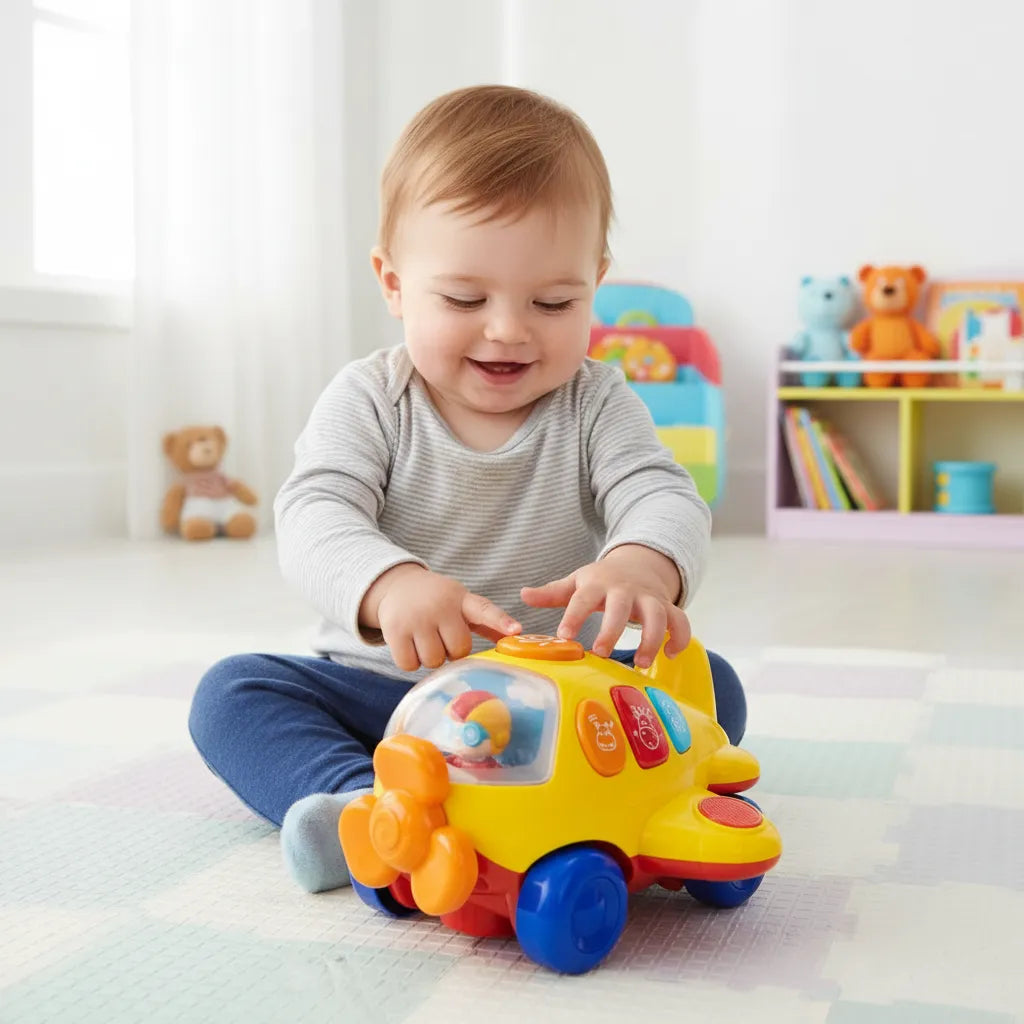 Juguete Avión Con Música Y Sonido Para Niños