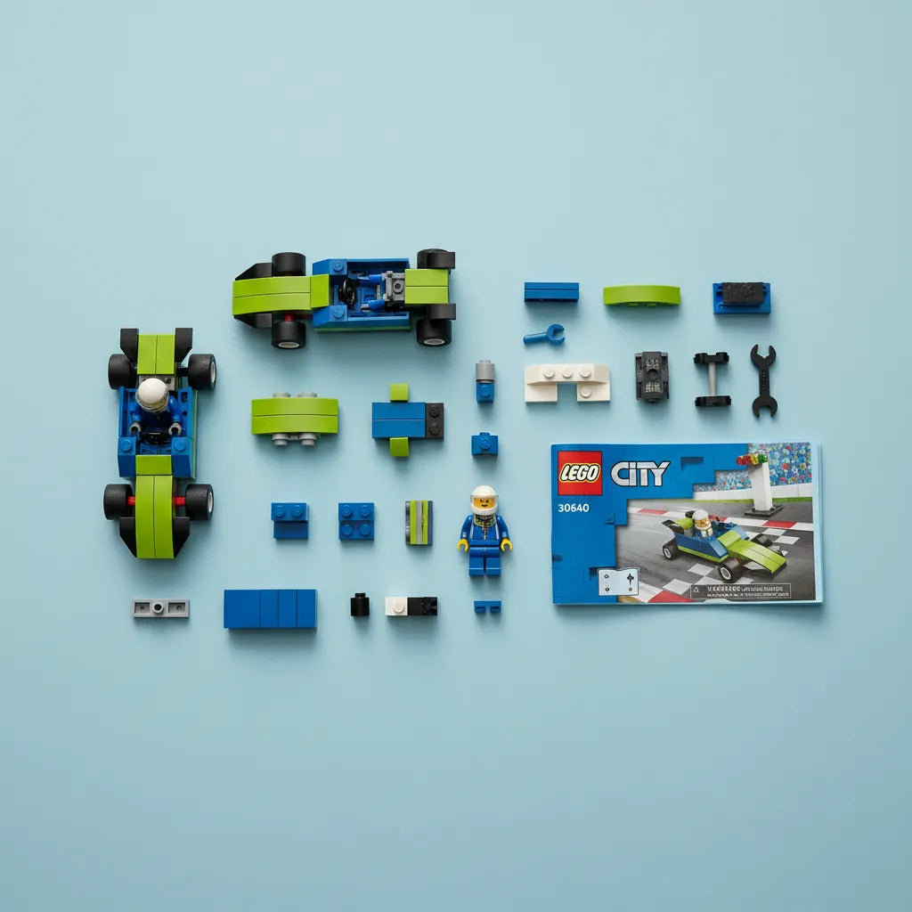 Juego Lego Auto De Carrera 44 Piezas Niños
