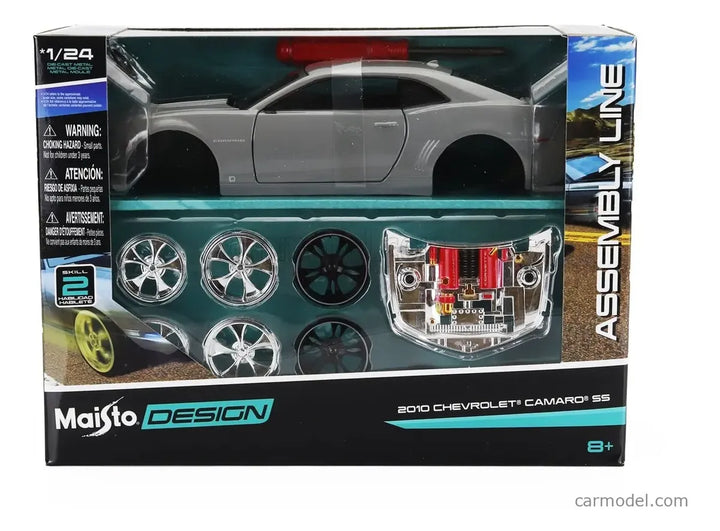 Carro Armable Escala 1/24 2010 Chevrolet Camaro Ss Gris