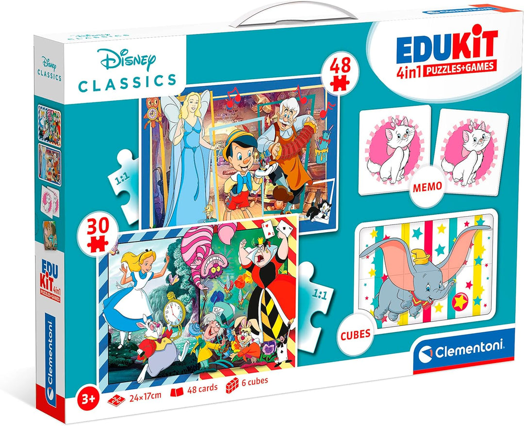Juego Actividades Disney 4 En 1 Para Niños