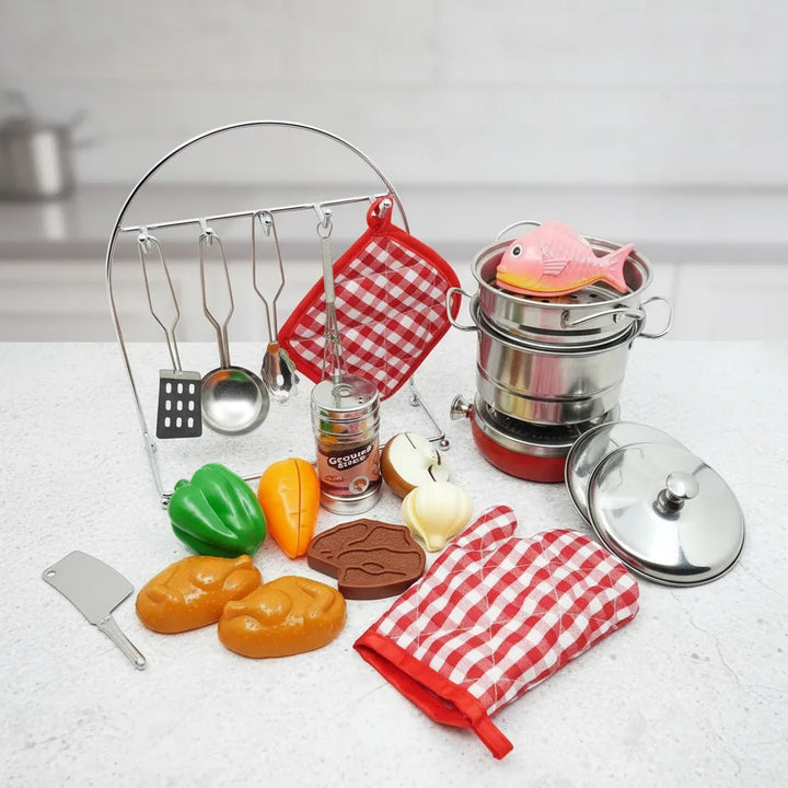 Set De Accesorios Cocina 25 Piezas Para Niños