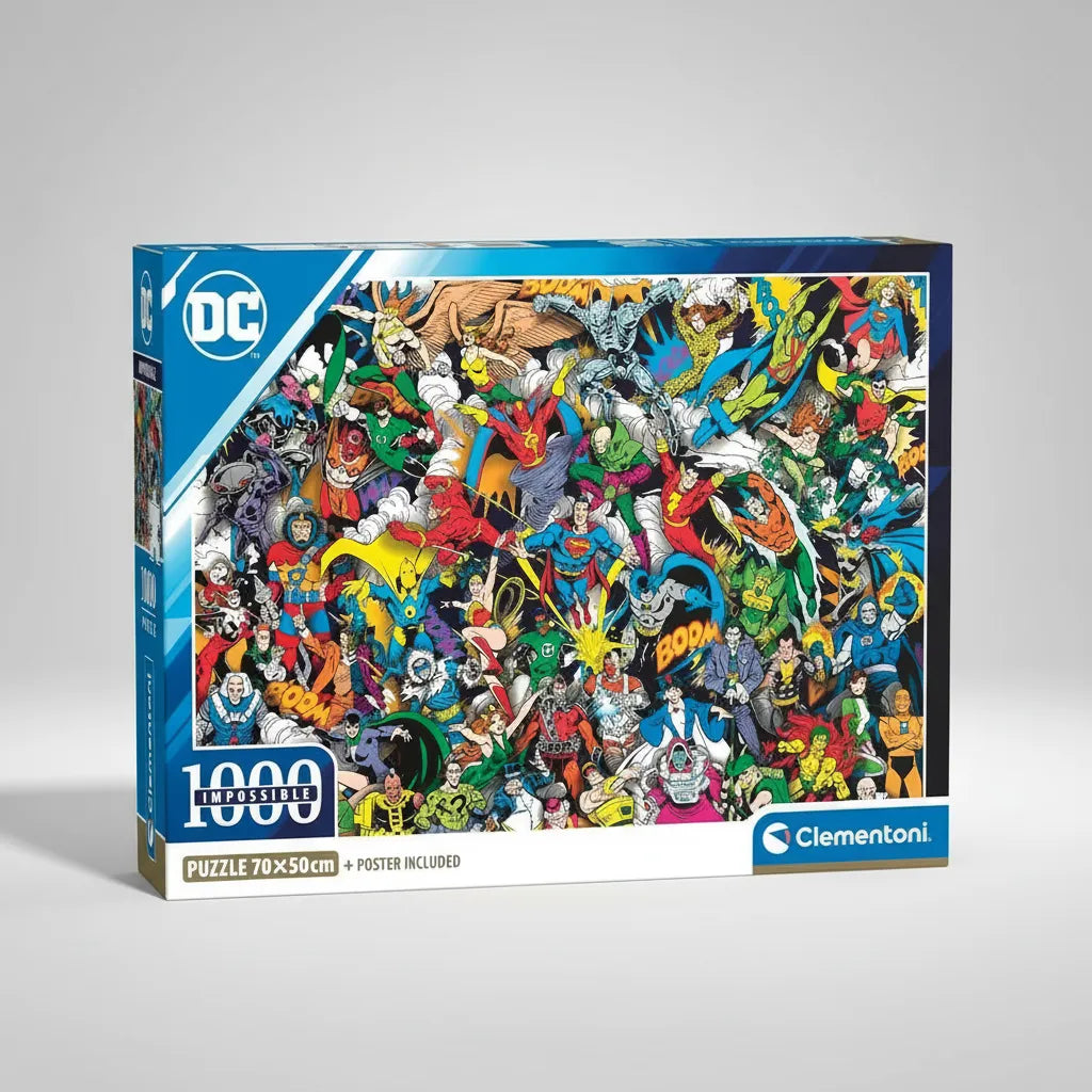Rompecabezas 1000 Piezas Dc Comics Impossible Clementoni