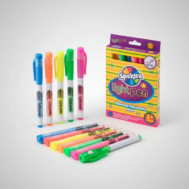 Marcadores con luz UV