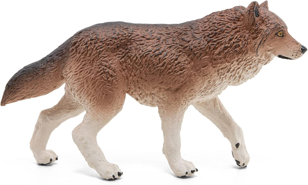 Figura Coleccionable Lobo Pintada A Mano Papo