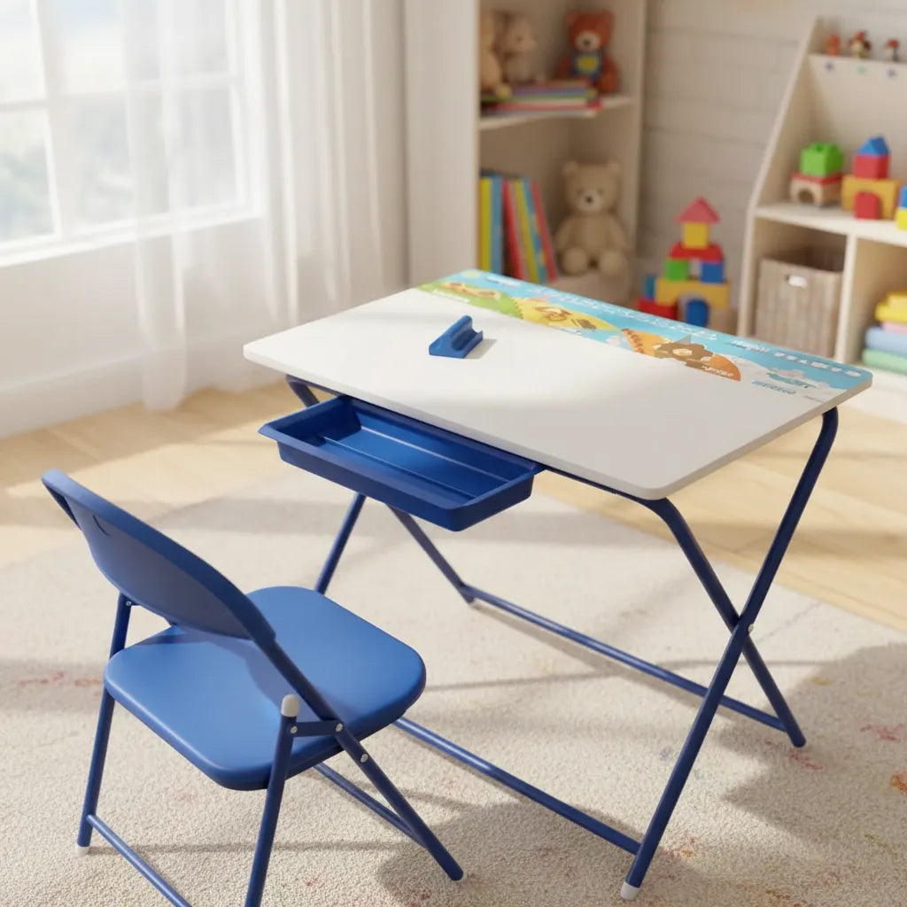 Juego Set Kinder Tablero Con Silla Y Accesorios Para Niños