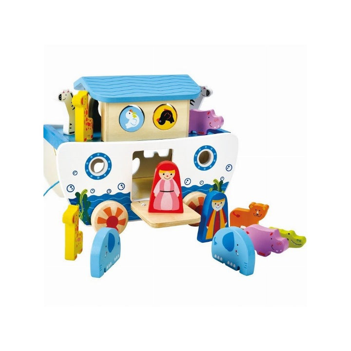 Juego  Para Encajar Arca De Noé madera Para Niños