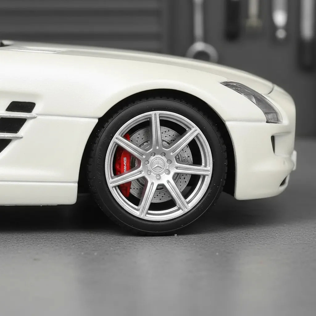 Carro A Escala 1:43 Mercedes- Benz Sls Amg Roadmaster Blanco