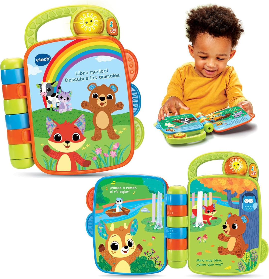 Juguete Libro Musical Luces Para Bebés