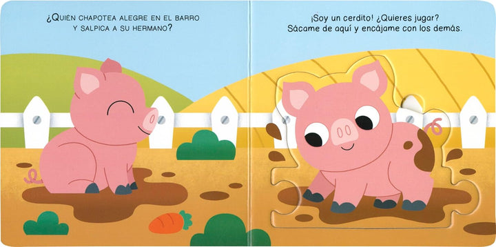 Juego Didáctico Animales De La Granja Niños