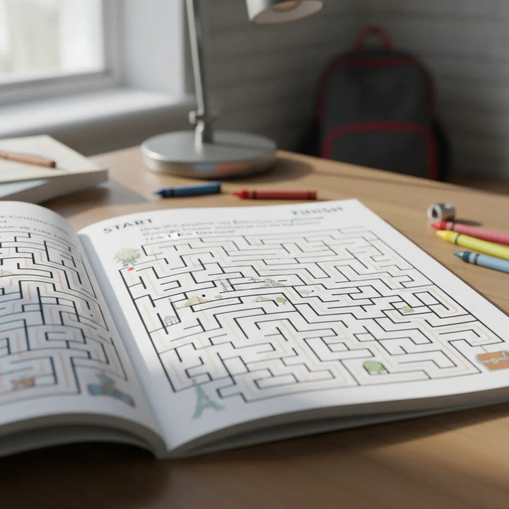 Libro Kumon My Book of Mazes Around the World para niños