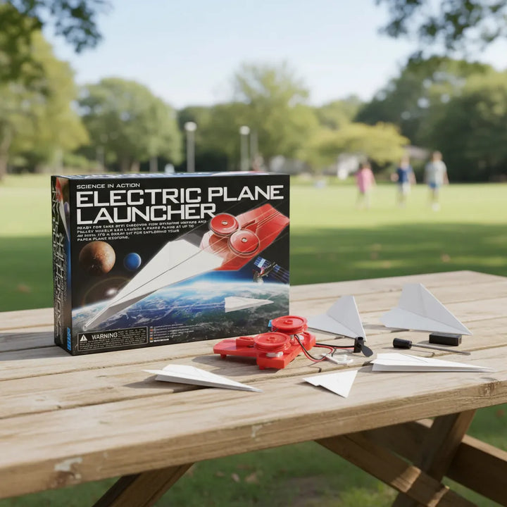 Experimento Lanzador De Aviones Eléctrico STEM